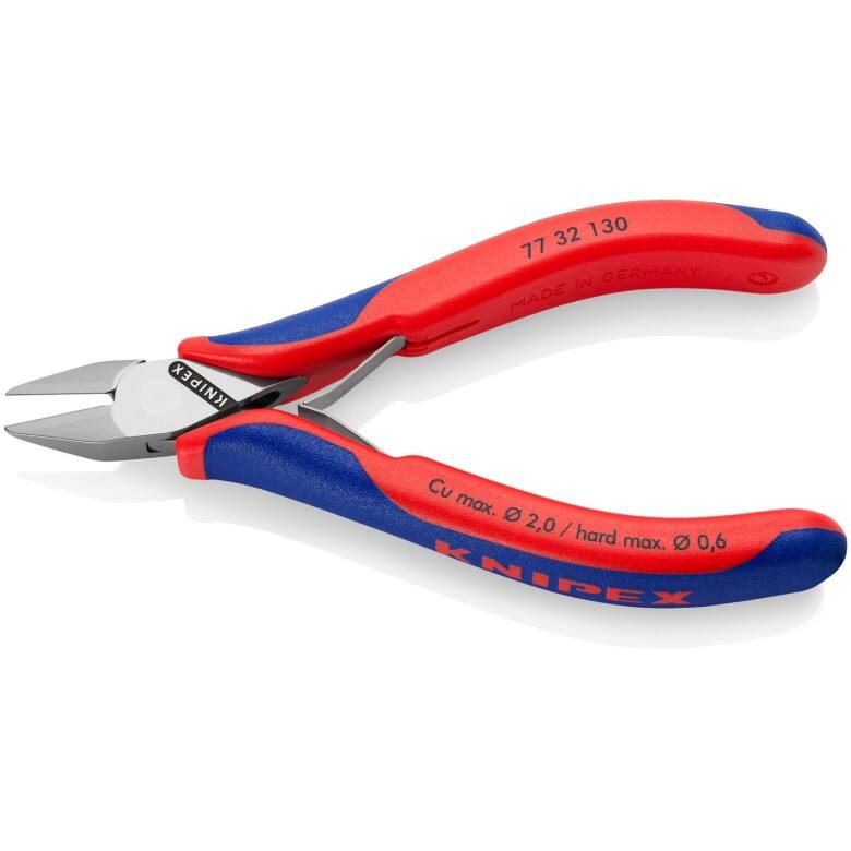 77 32 130  
MADE IN GERMANY  
Cu max. Ø 2.0 / hard max. Ø 0.6  
KNIPEX