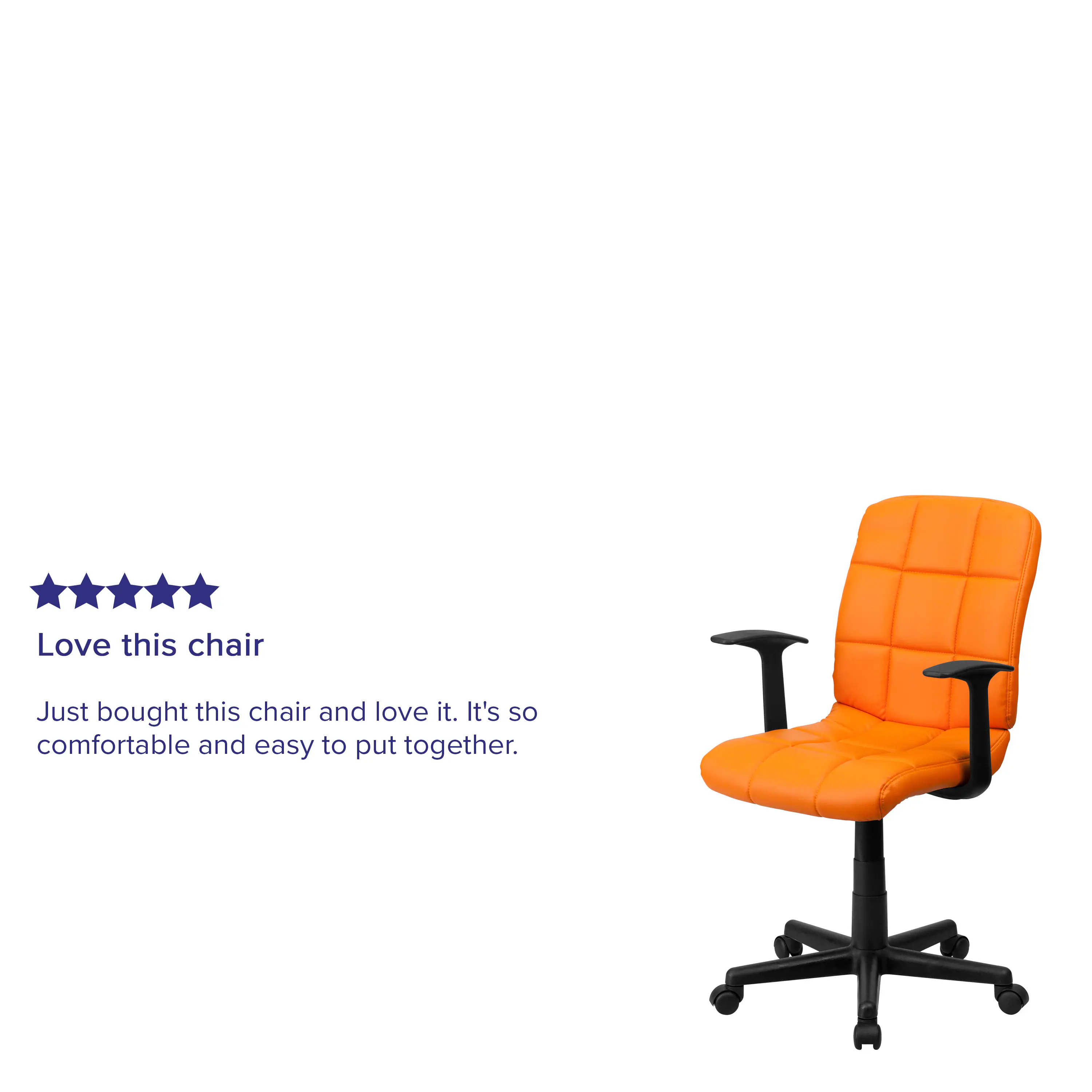 Love this chair

Just bought this chair and love it. It's so comfortable and easy to put together.