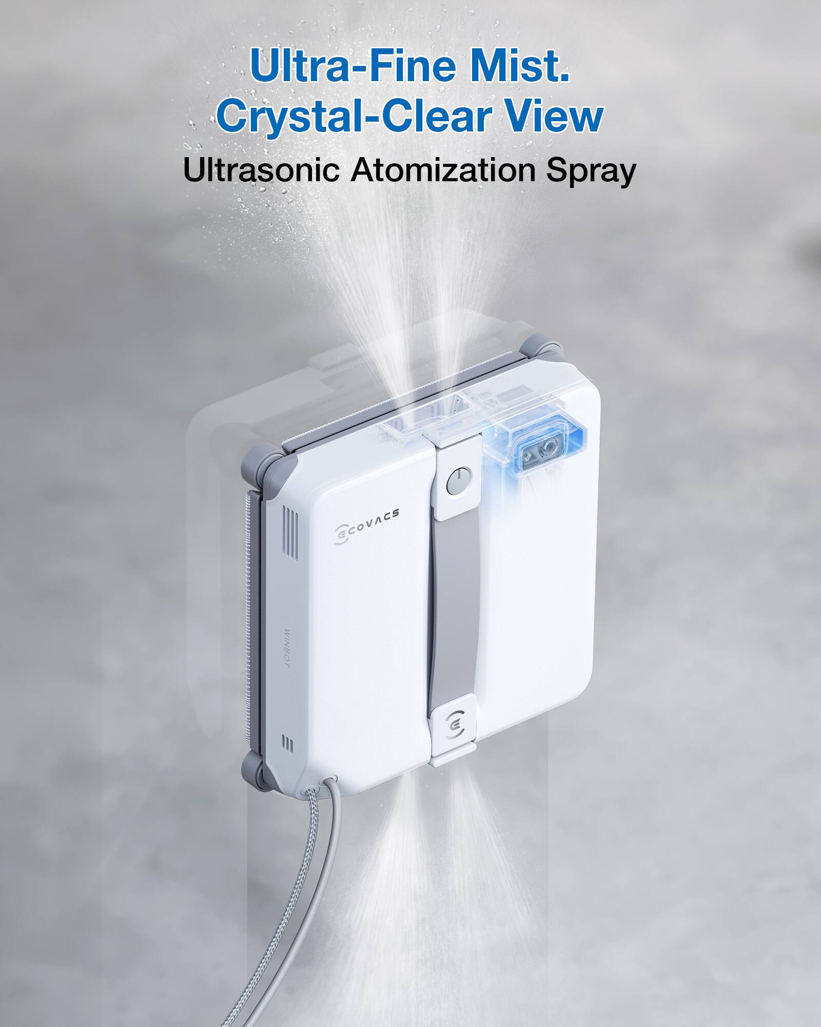 Ultra-Fine Mist.  
Crystal-Clear View  
Ultrasonic Atomization Spray  

COVACS WINHOT III