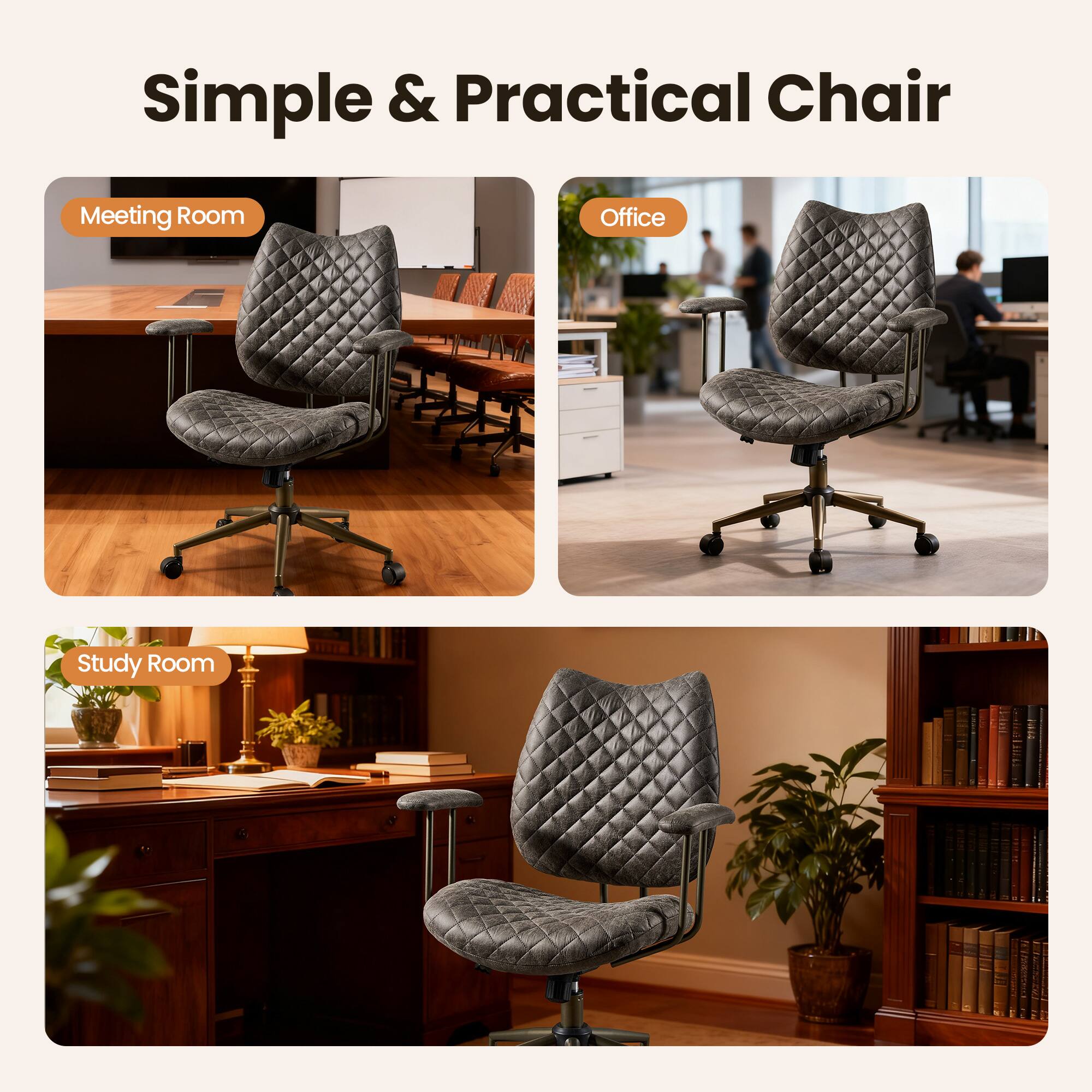 Simple & Practical Chair

- Meeting Room
- Office
- Study Room