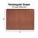 Rectangular Shape
For Large Rolling Area
36"
48"