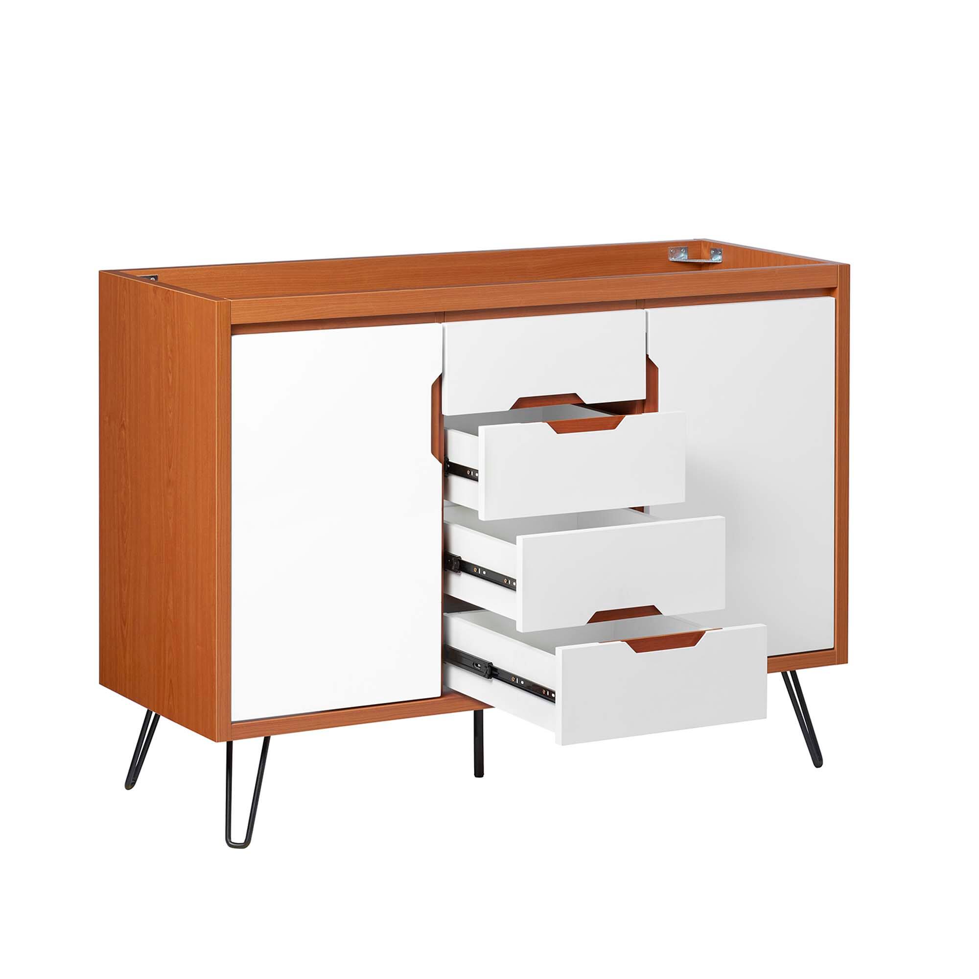 Alt View 1. Modway - Energize Bathroom Cabinet Basin Not Included - Cherry White.