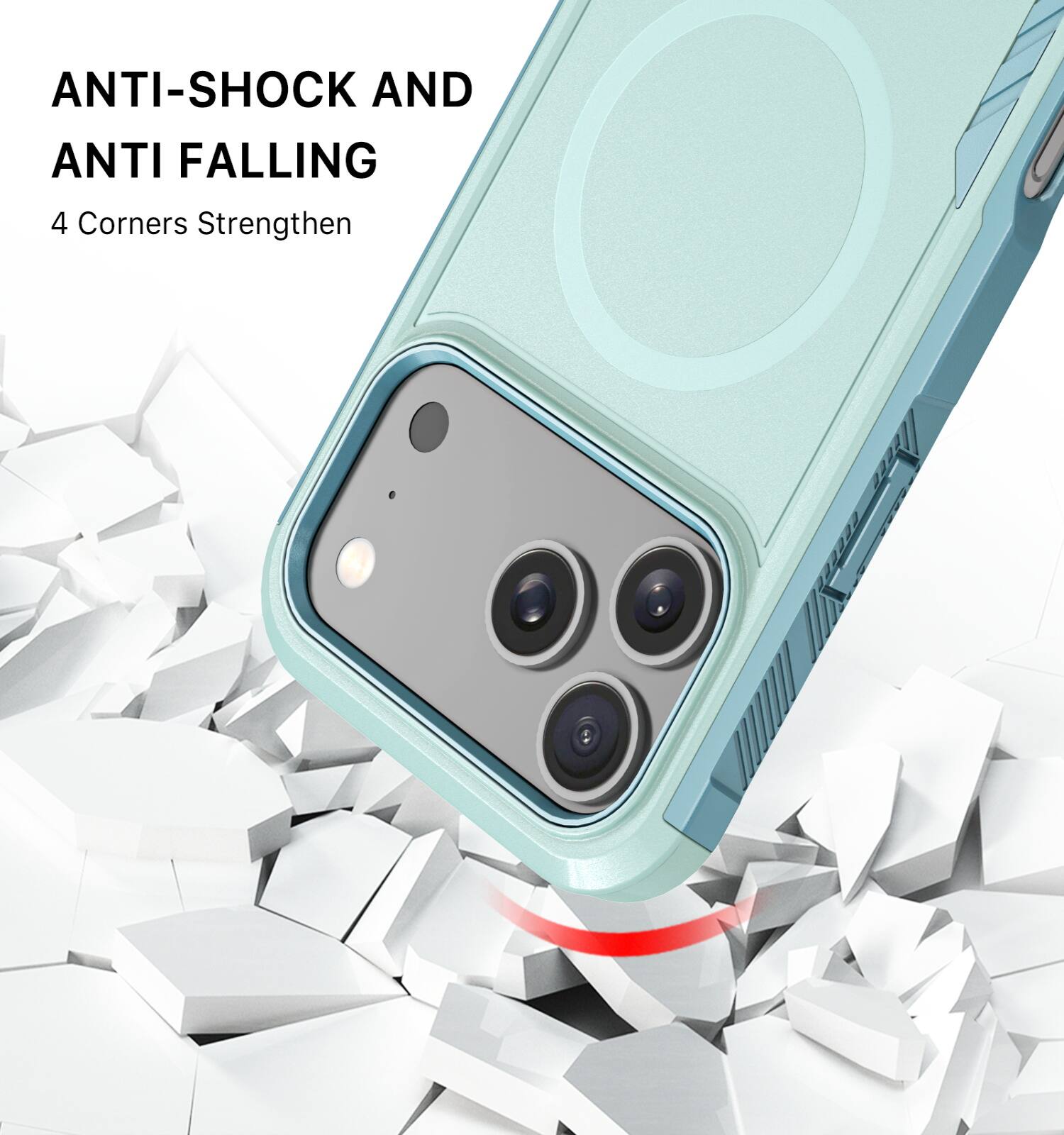 ANTI-SHOCK AND ANTI FALLING  
4 Corners Strengthen
