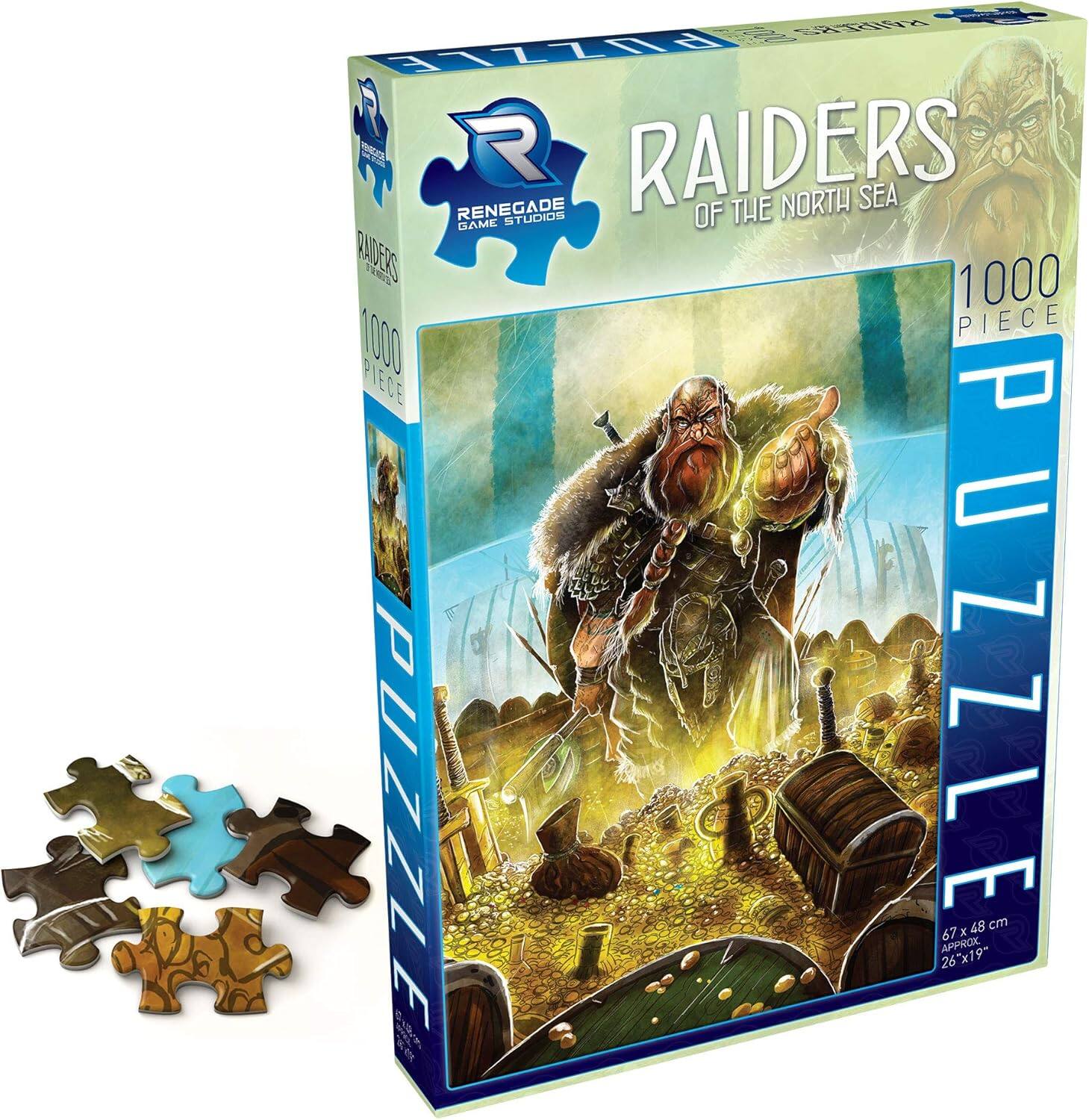 1000 Raiders Puzzle: Raiders of the North Sea Game Studios of Renegade Everit 1000 Piece Puzzle 26"x19" (Approx. 67x48 cm)