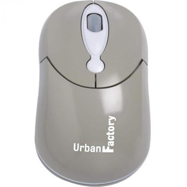 Urban Factory - Crazy Mouse - Optical - Cable - USB - 800 dpi - Scroll Wheel - 3 Button(s) - Symmetrical - Wired - Gray