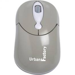 Urban Factory - Crazy Mouse - Optical - Cable - USB - 800 dpi - Scroll Wheel - 3 Button(s) - Symmetrical - Wired - Gray