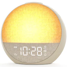 Dazzed Corner - Sunrise Alarm Clock, Dimmable Night Light - Putty