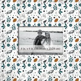 Fan Creations - Philadelphia Eagles 10'' x 10'' Floral Pattern Frame - Multicolor