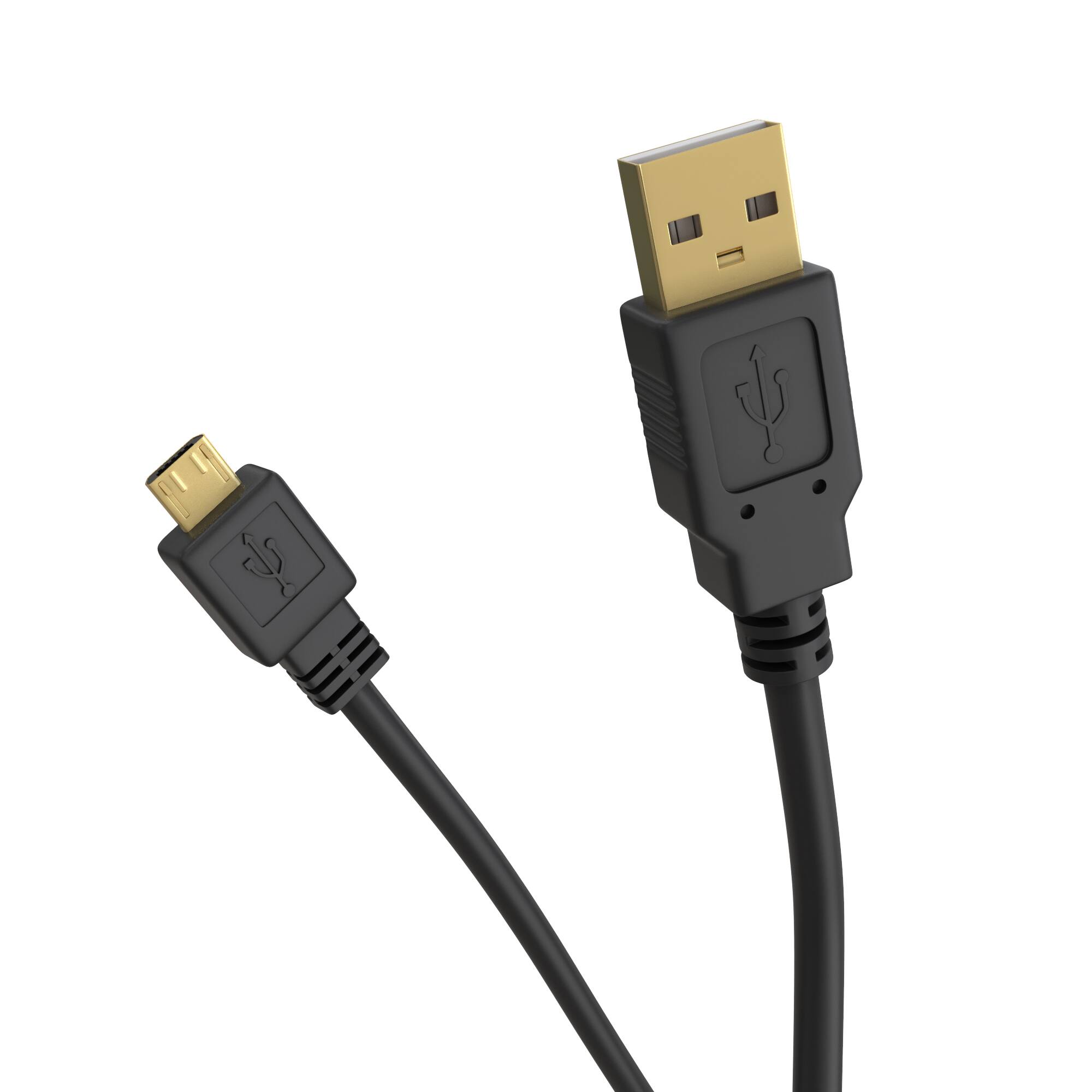 Alt View 2. Cmple.com - Cmple - Micro USB Cable 6ft Micro USB Charging Cable Data Sync USB to USB Cable Male to Male - Black.