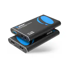 Orei - 4K HDMI to USB 3.0 Video Capture Card (Loop, Mic, Headphones) (VC-1080) - Black