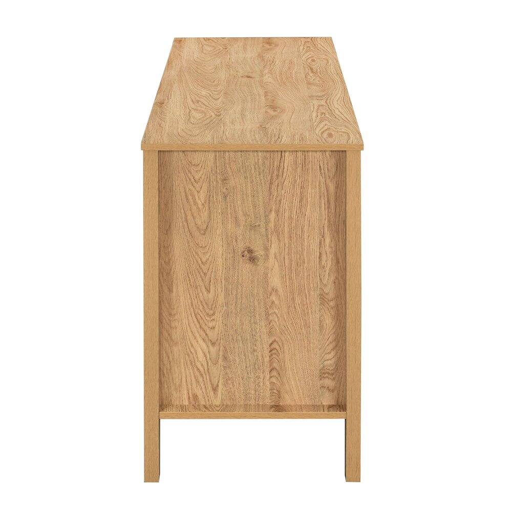 Left. New Classic Furniture - Thayer Wood Sideboard/TV Console in Natural/Beige - Natural.