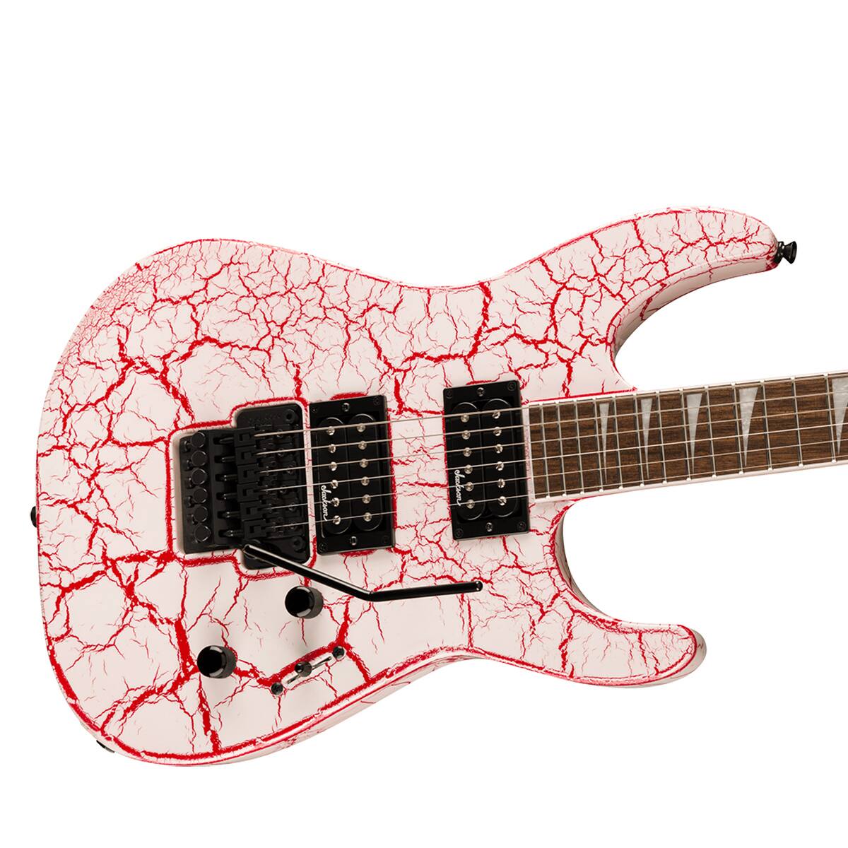 Alt View 3. Jackson - Jackson X Series Soloist SLX DX Crackle Electric Guitar - Bloodshot Crackle.