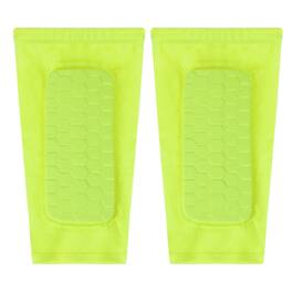 Unique Bargains - Soccer Shin Guards, Shin Pad with Hexagonal Pads for Football, L & 1 Pair - Green