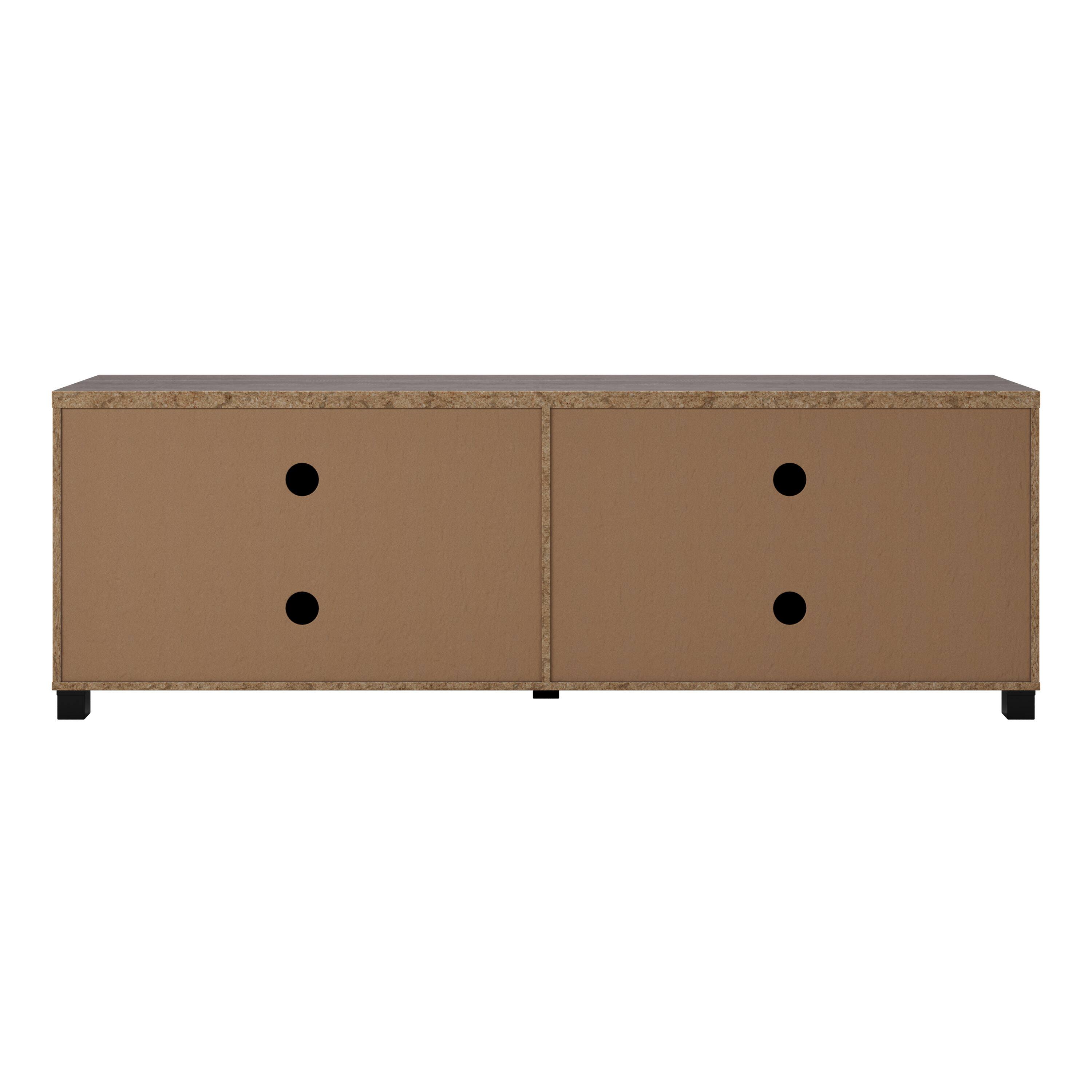 Alt View 24. CorLiving - Virlomi Collection TV Stand with Enclosed Cabinets for Most TVs up to 85" - Brown.