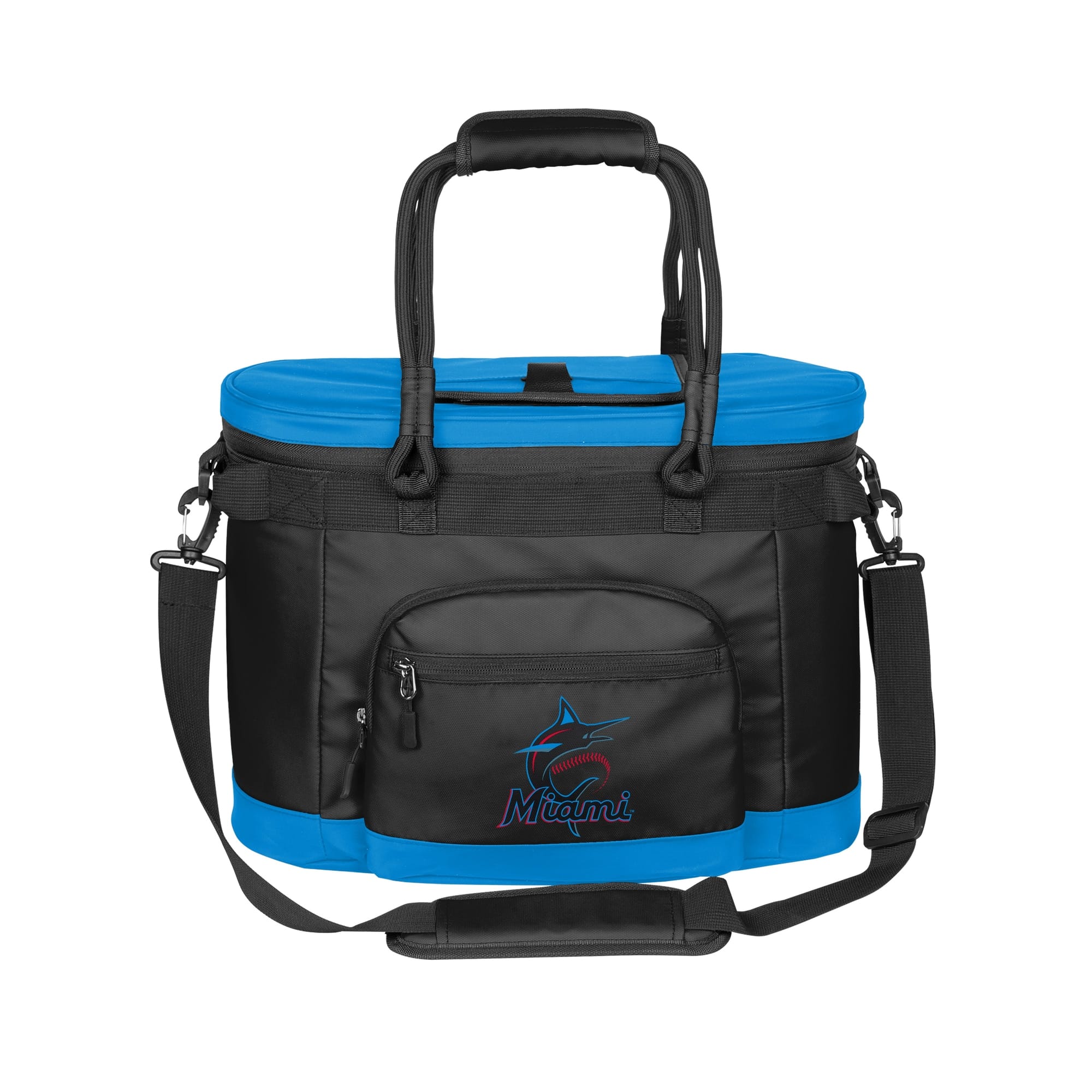Logo Brands - Miami Marlins 35 Can Flex Cooler - Black