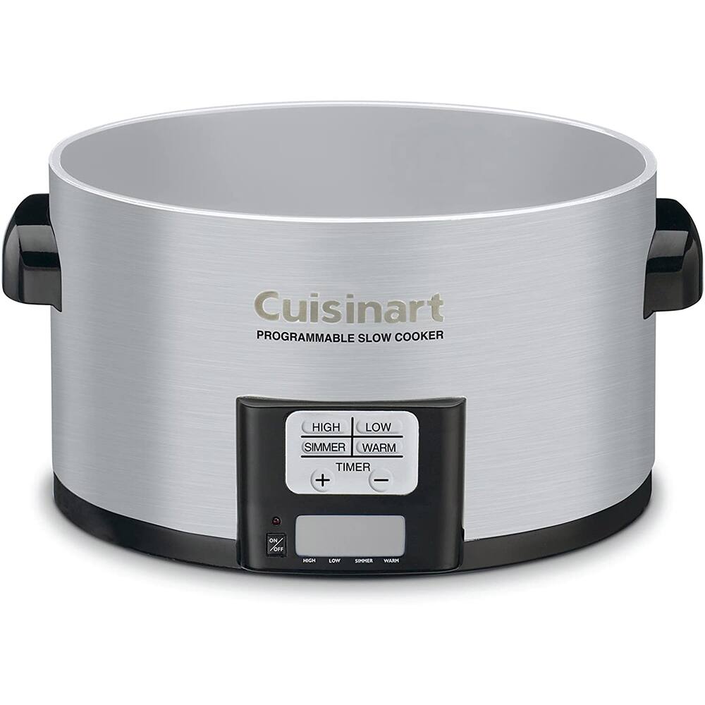 Cuisinart Programmable Slow Cooker High Low Simmer Warm Timer