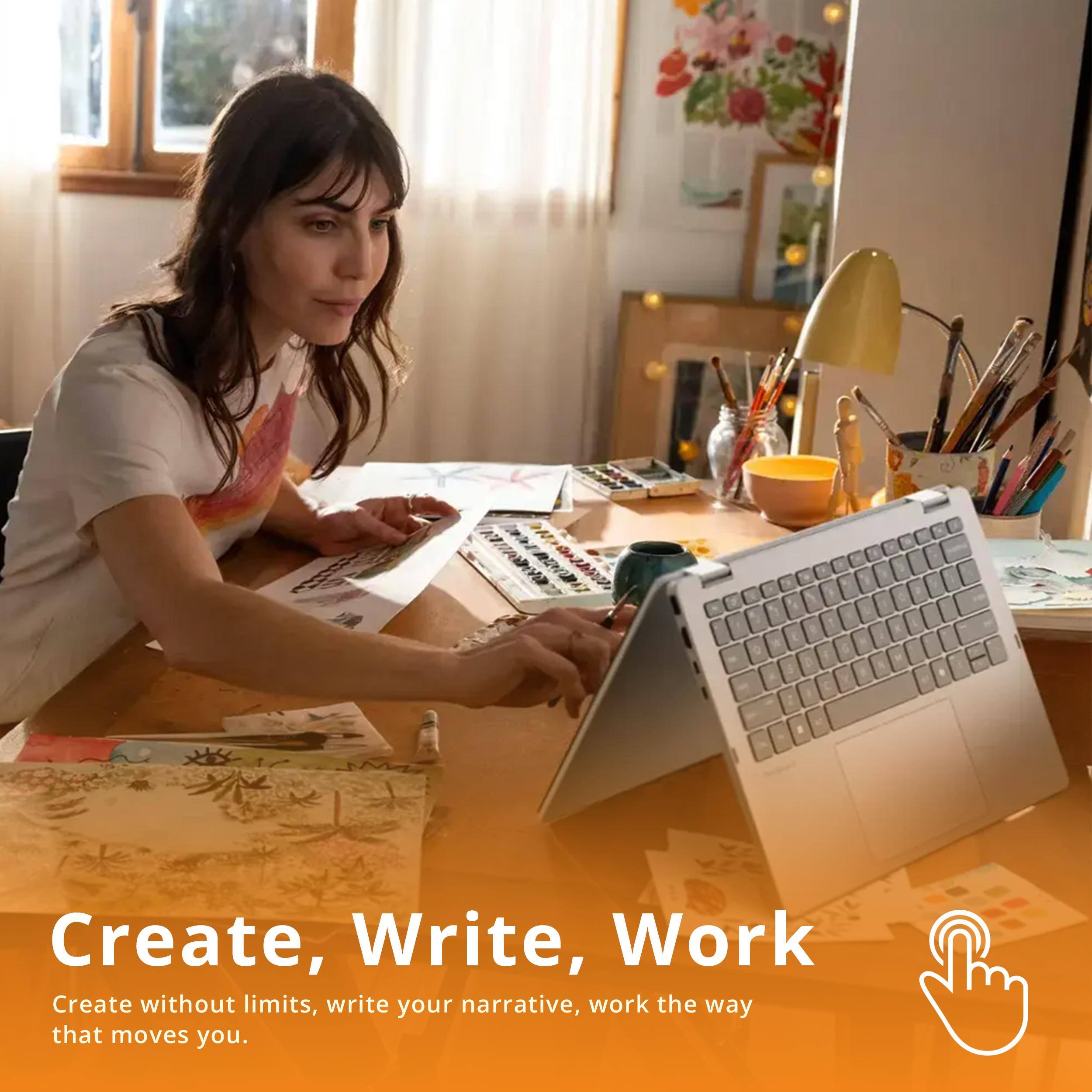 Create, Write, Work  
Create without limits, write your narrative, work the way that moves you.