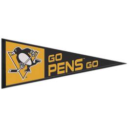 WinCraft - Pittsburgh Penguins 13" x 32" Retro Logo Wool Pennant - Multicolor