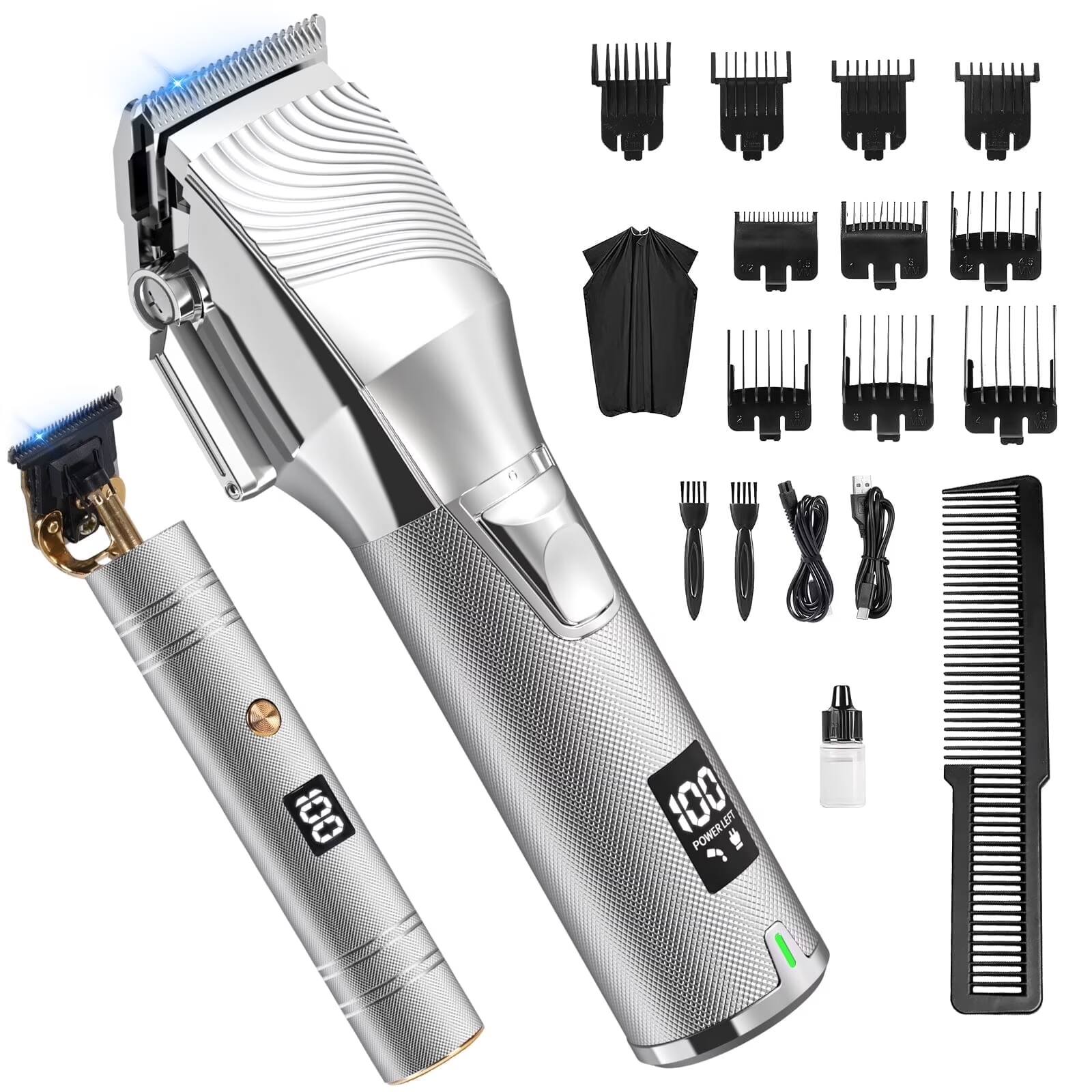 NEXPURE - Hair Clippers,Cordless Beard Trimmer for Men,LCD Display Hair Clippers and Trimmer Sets,Haircut Beauty Kit for Men
