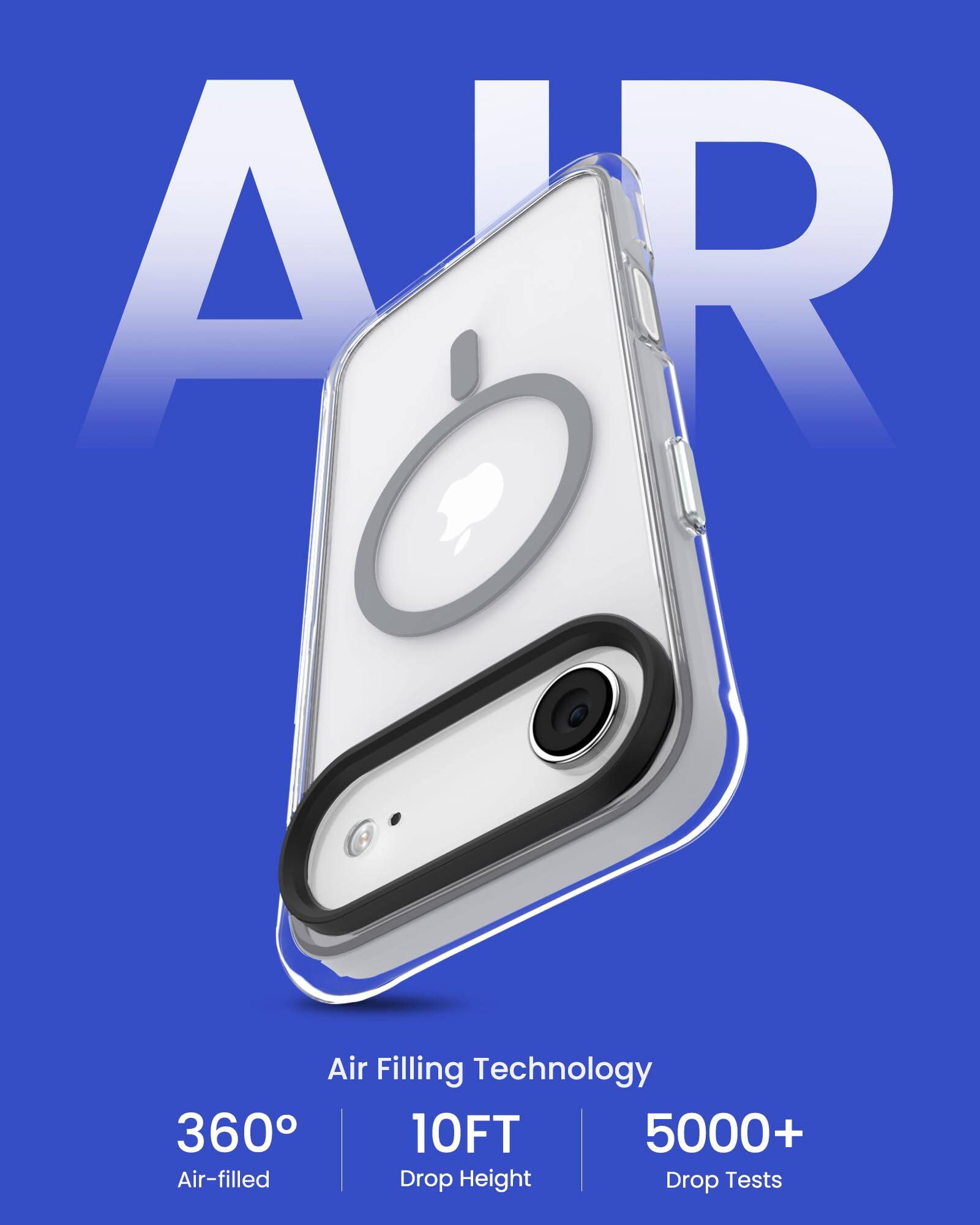 Air Filling Technology  
360° Air-filled  
10FT Drop Height  
5000+ Drop Tests