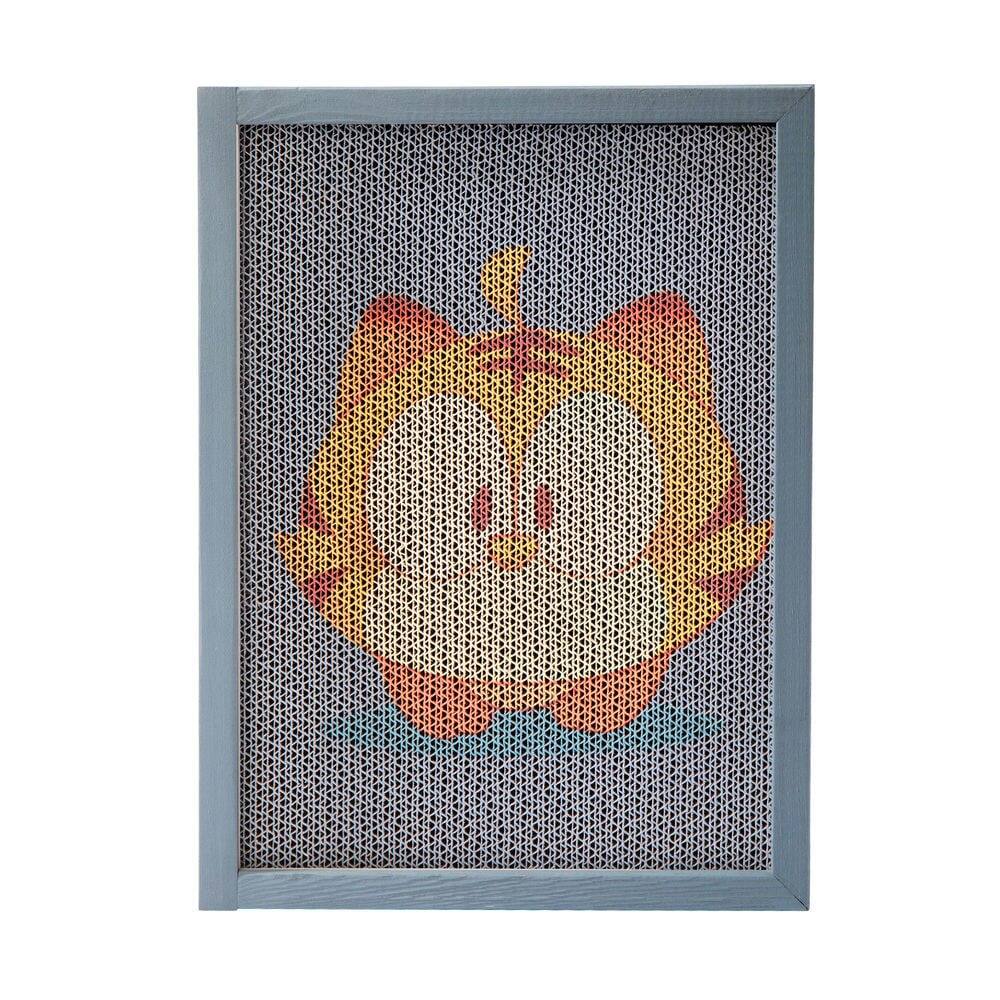 Angle. Resenkos - Resenkos Cat Scratching Post With Fun Patterns, 7 Reusable Mats, Pet Activity Center, Gray - Gray.