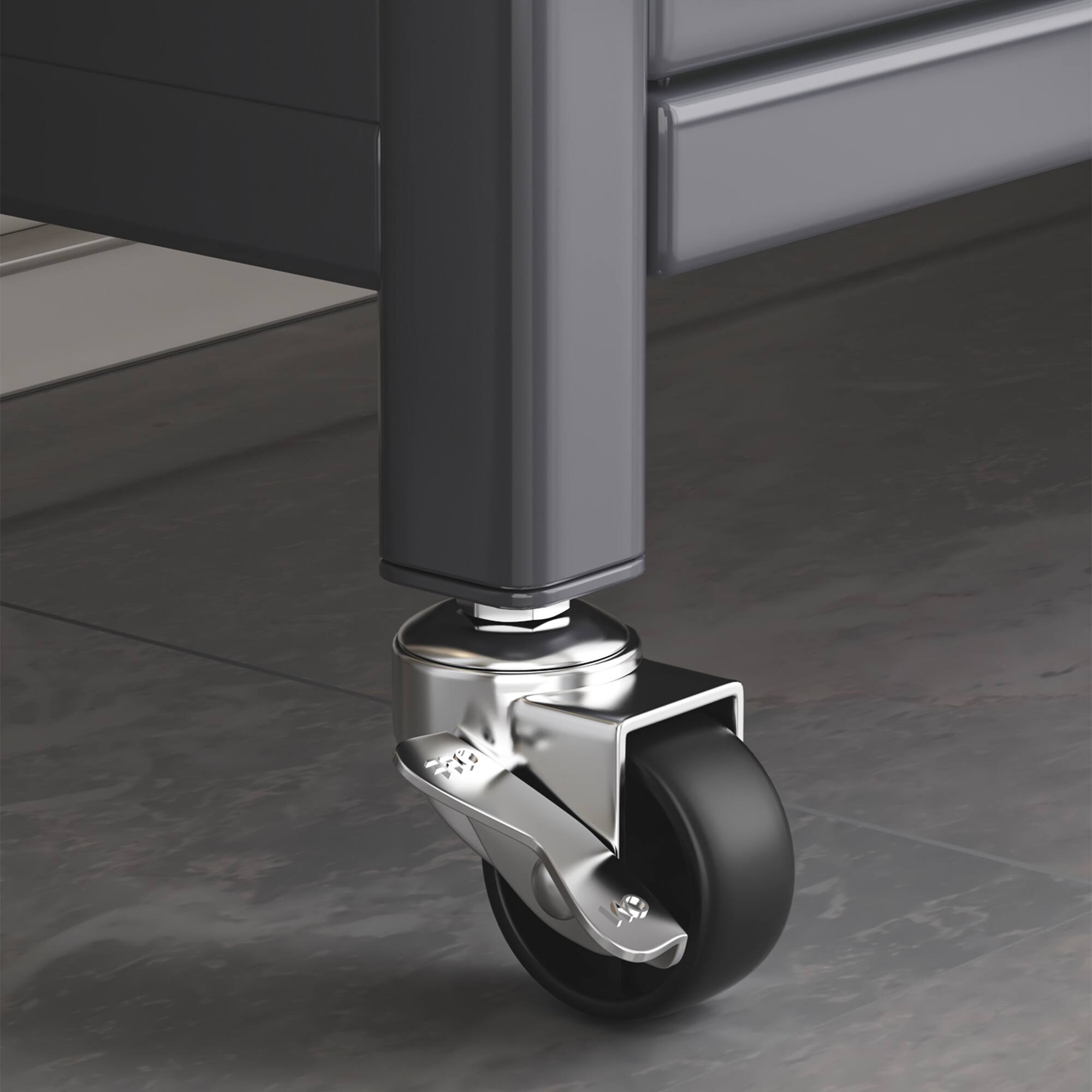 Alt View 4. Spaco - Spaco Tall Open Kitchen Storage Cabinet,Multilevel Open Shelving for Microwave,Bowls,Floor to Ceiling Storage Organizer - Grey.