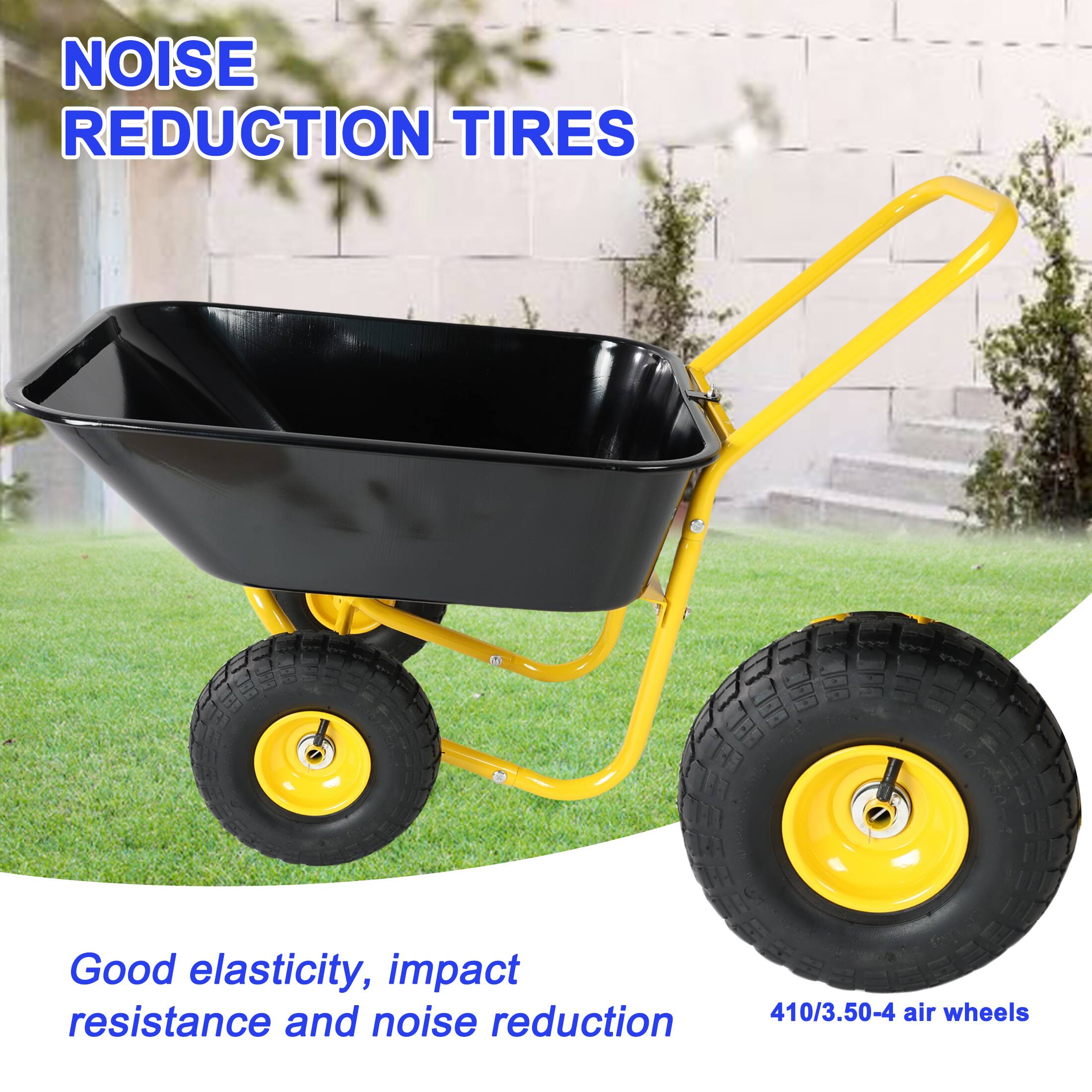 NOISE REDUCTION TIRES

Good elasticity, impact resistance and noise reduction

410/3.50-4 air wheels