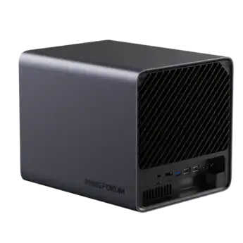 Minisforum N5 Air AI NAS, Barebone+64GB OS Storage, 5 Bay HDD & 3 Minisforum N5 Air AI NAS, Barebone+64GB OS Storage, 5 Bay HDD & 3