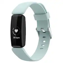 StrapsCo - Active Band Silicone Rubber Watch Strap For Fitbit Inspire 2 (Short-Medium) - Pale Green