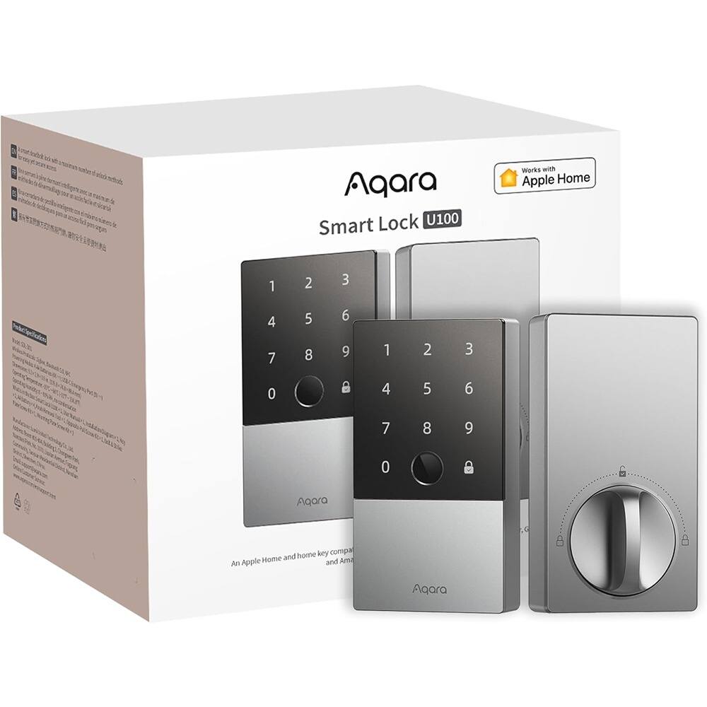 Aqara Smart Lock U100  
Works with Apple Home  
An Apple Home and home key compatible product
