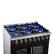Alt View 3. Forno Appliances - 36 in. Wide 6 Burner Capriasca 5.36 Cu. Ft. Dual Fuel Freestanding Range with French Door Design - Black.