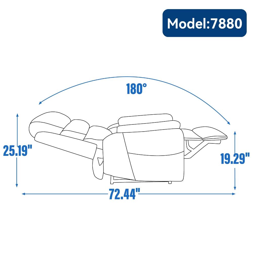 Model: 7880  
180°  
25.19"  
19.29"  
72.44"