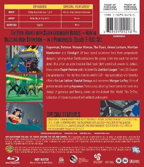Back. Justice League of America: Season 1 (Box Set) [Blu-ray].