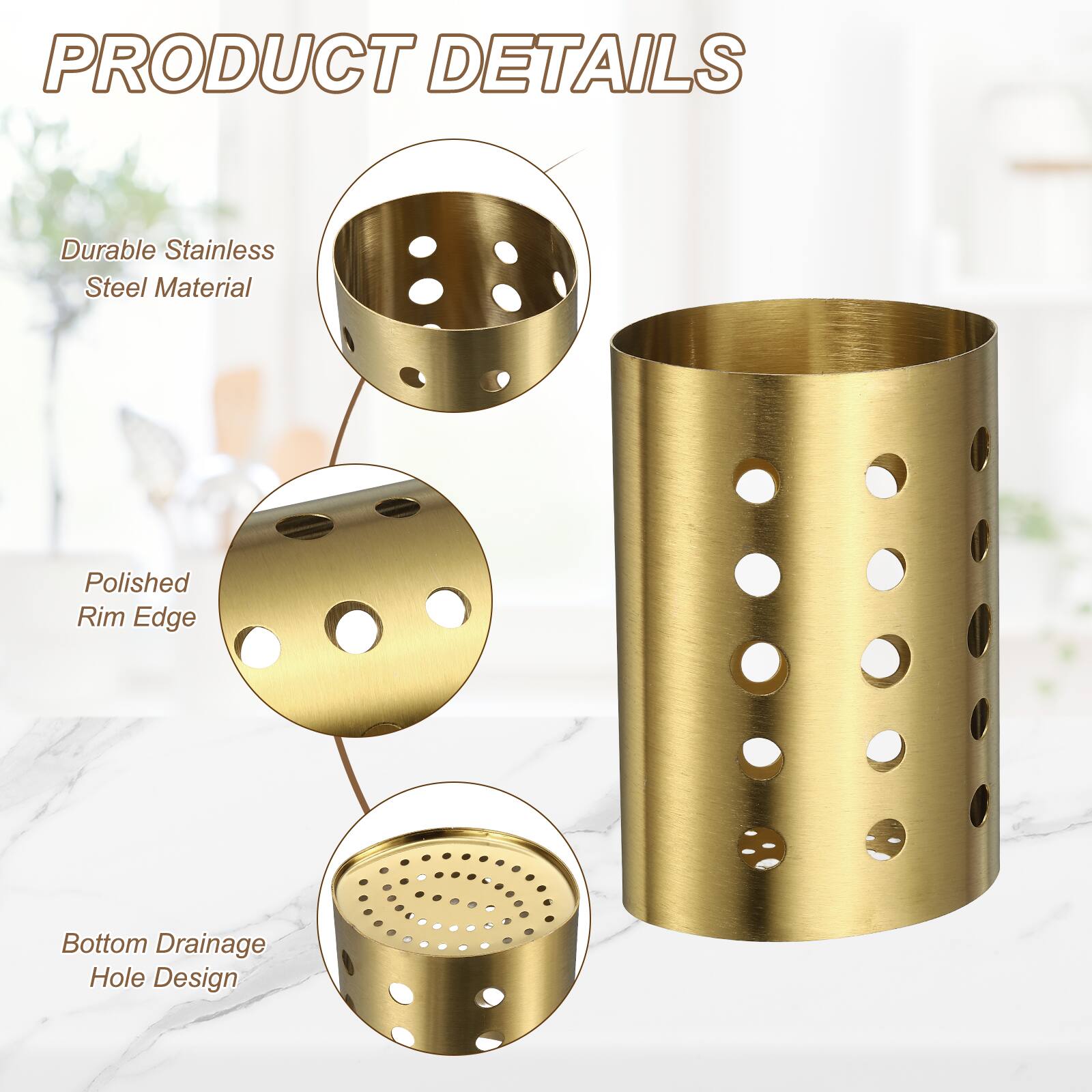 PRODUCT DETAILS

- Durable Stainless Steel Material
- Polished Rim Edge
- Bottom Drainage Hole Design
