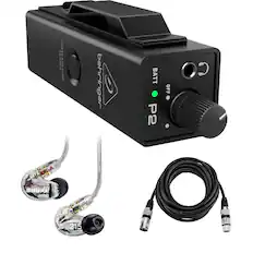 OT PREES OPEN AND SLIDE
behringer BATT P2 OFF
O5 2 CH
SHURE SE 215