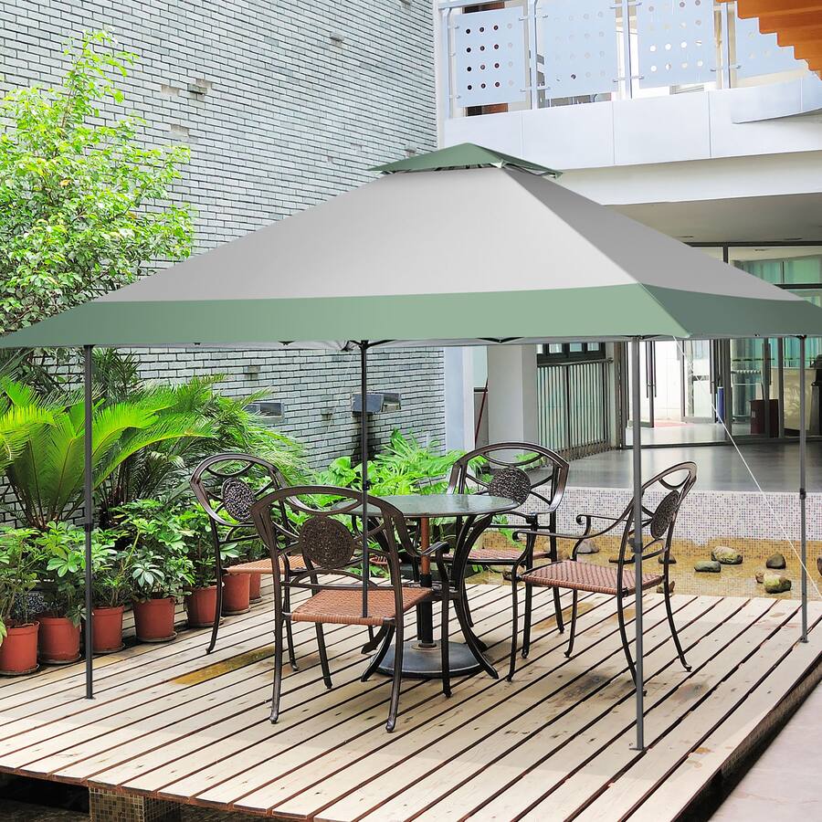 Costway 13x13ft Patio Pop Up Gazebo Canopy Tent Instant Sun