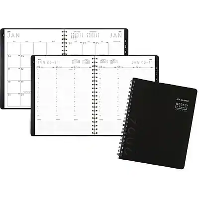 JAN
12 13 64 45 I 11 13 I JAN 05-11 1 05 06 A7 De OF JAN 05-11 SA 1 E 35 28 I 2026 RAGLANCE WEEKLY PLANNER
