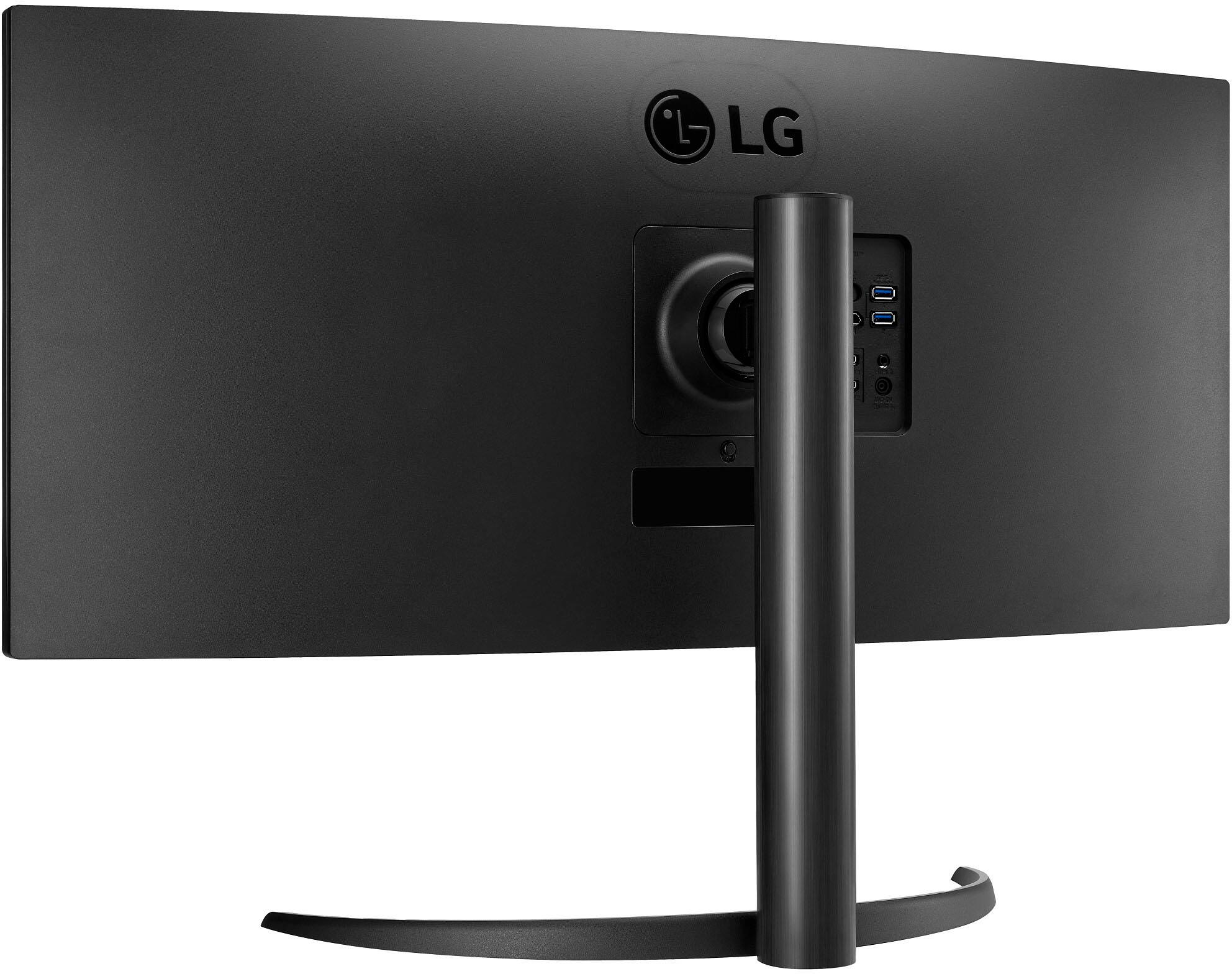 Alt View 7. LG - UltraWide 34" VA Curved WQHD 100Hz Monitor with HDR 10 (HDMI, DisplayPort, USB-C) - Black.