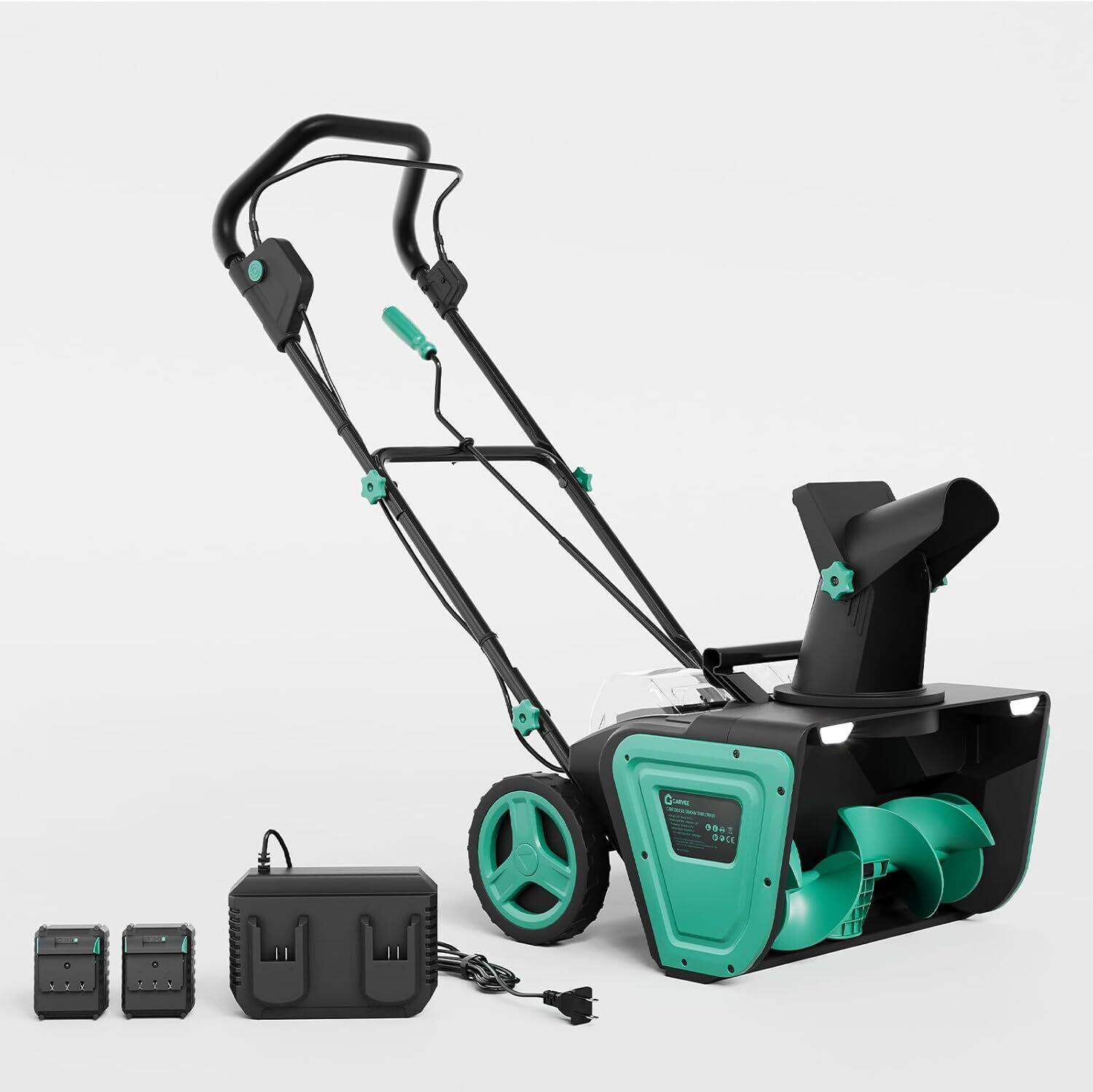 The text on the image reads:

"Game
Electric
Lawn Mower
Battery Included"