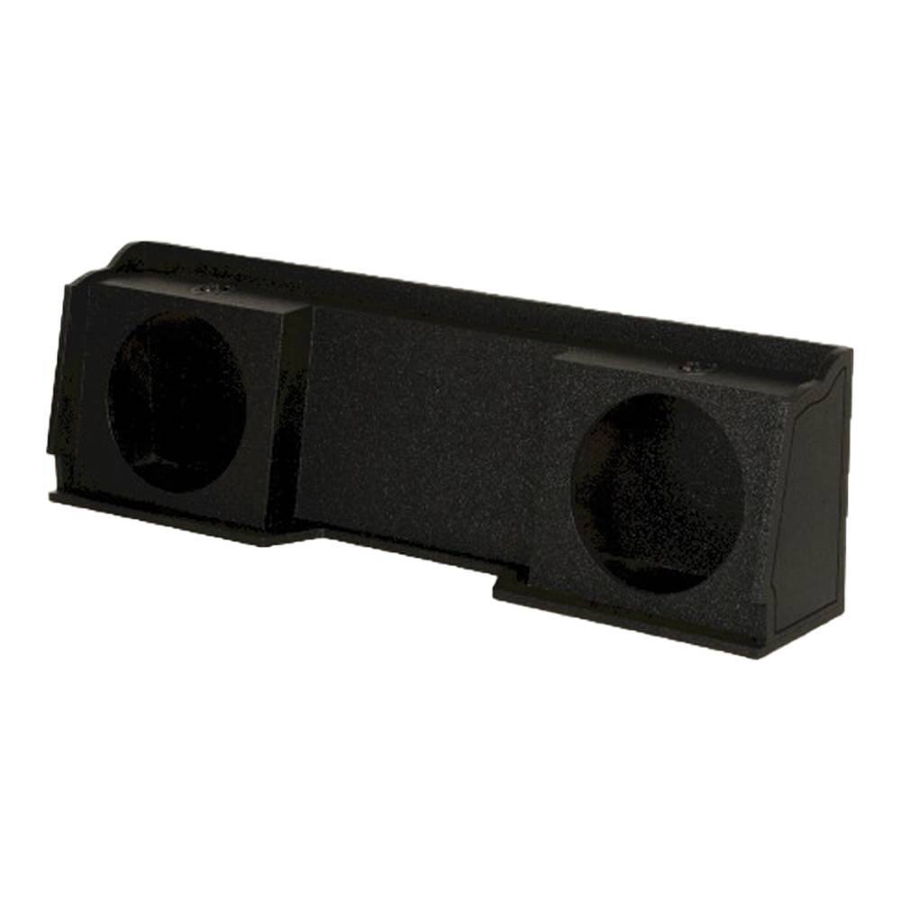 Front. QPower - QPower Dual 10" Sub Box for Chevy Silverado & GMC Sierra XCab Classic 1999-2006 - Charcoal Black.