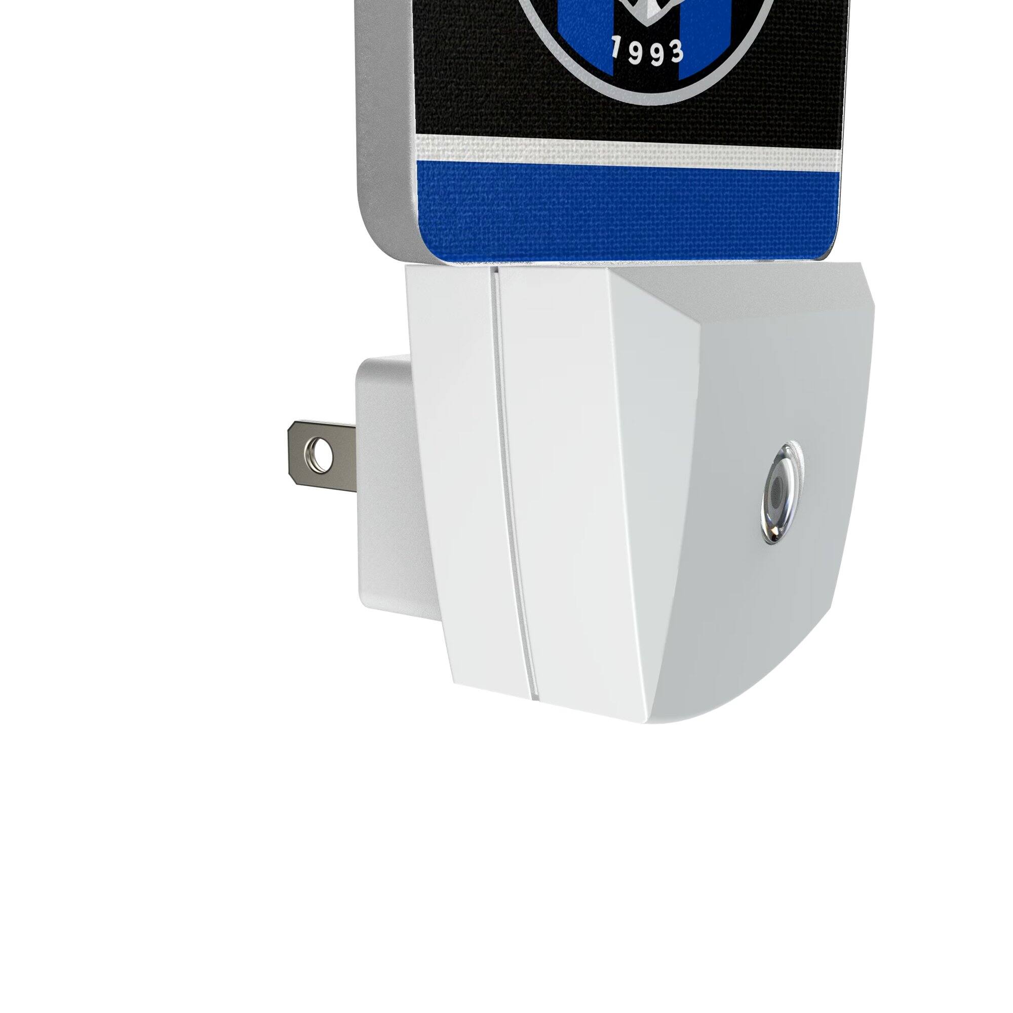 Alt View 2. Keyscaper - CF Montreal Stripe Design Nightlight - Multicolor.