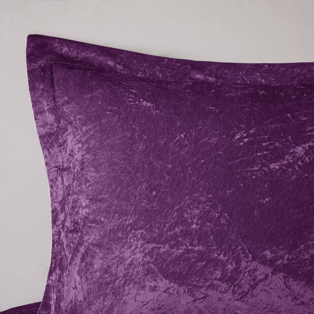 Alt View 3. Gracie Mills - Gracie Mills Andrea Velvet Comforter Set with Throw Pillow - Purple.
