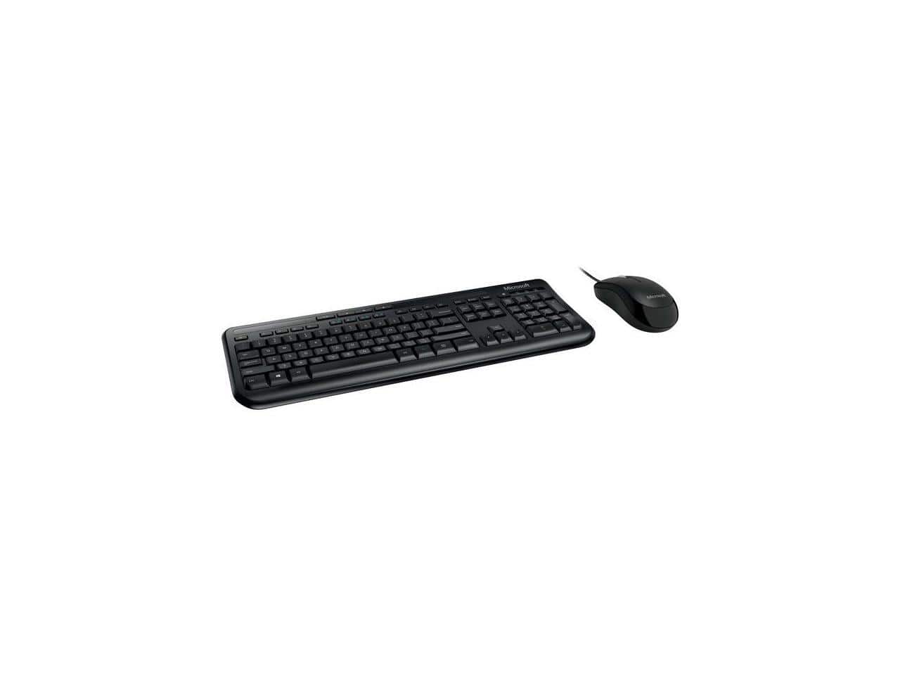 Photos - Keyboard Incase  Microsoft Wired Desktop 600  and Mouse -  - Cable - Mouse - Optical - Black APB-00001 