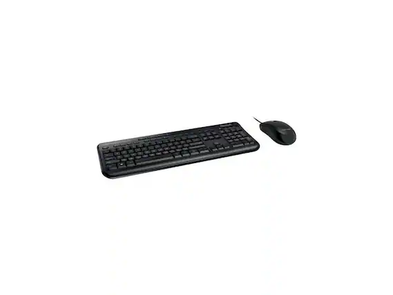 Front. Incase - Microsoft Wired Desktop 600 Keyboard and Mouse - Keyboard - Cable - Mouse - Optical - Black.