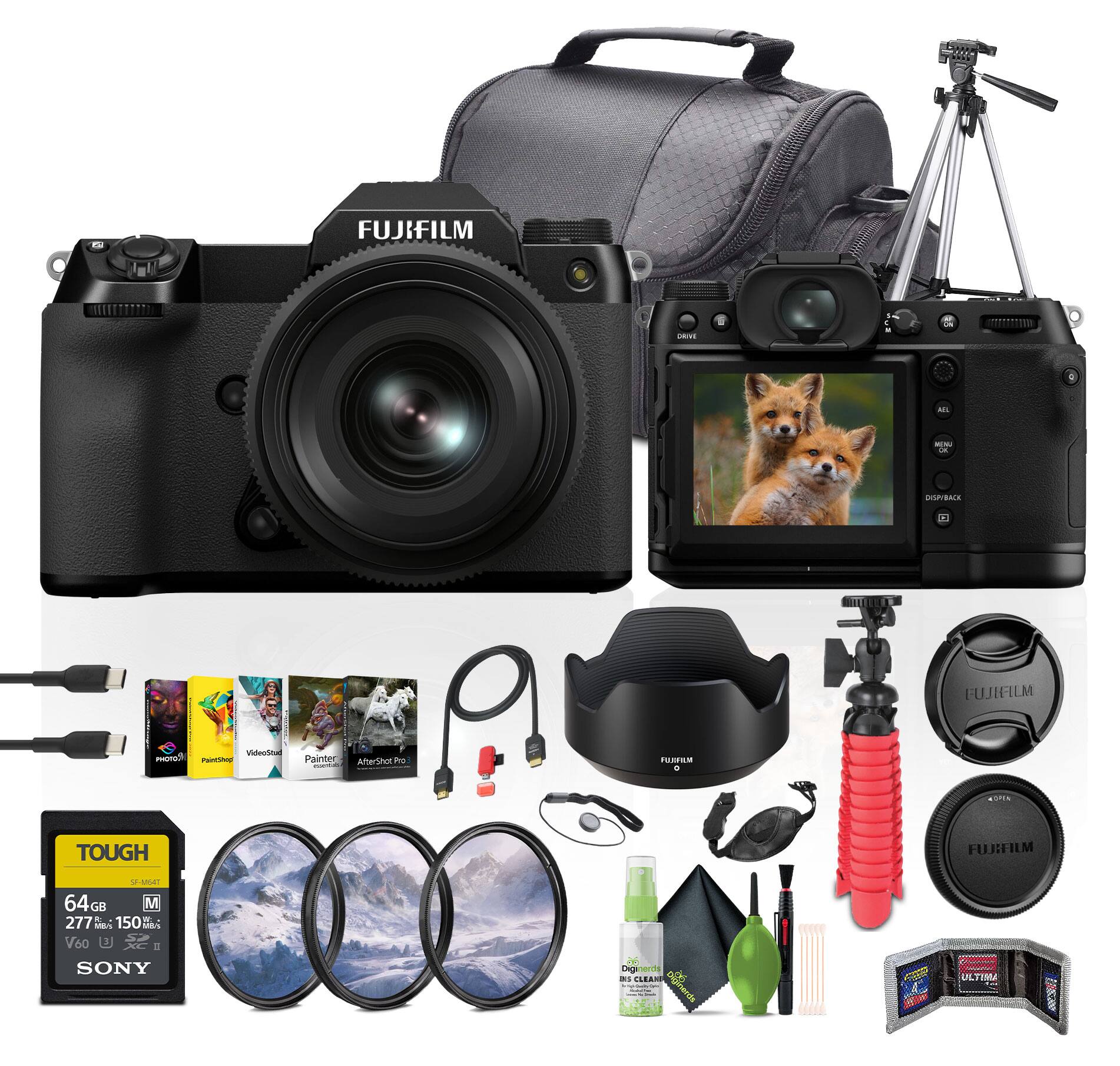 FUJIFILM - FUJIFILM Videntina n - Painted AmarShn Fr I + ASPs TOUGH FUJIFILM - MOAY 64GB M 277 -s 150 MBS V60 L A a SONY Ip giords a LLEAN Diginaerde H ULTEMA