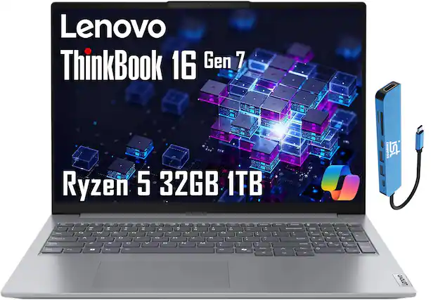 Lenovo ThinkBook 16 Gen 7
Ryzen 5 32GB 1TB
