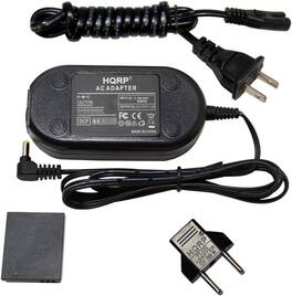 HQRP - AC Adapter for Canon PowerShot SX540 HS, SX530 HS, SX710 HS, SX610 HS, SX700 HS, IXUS 105, 200 is, 210 Camera