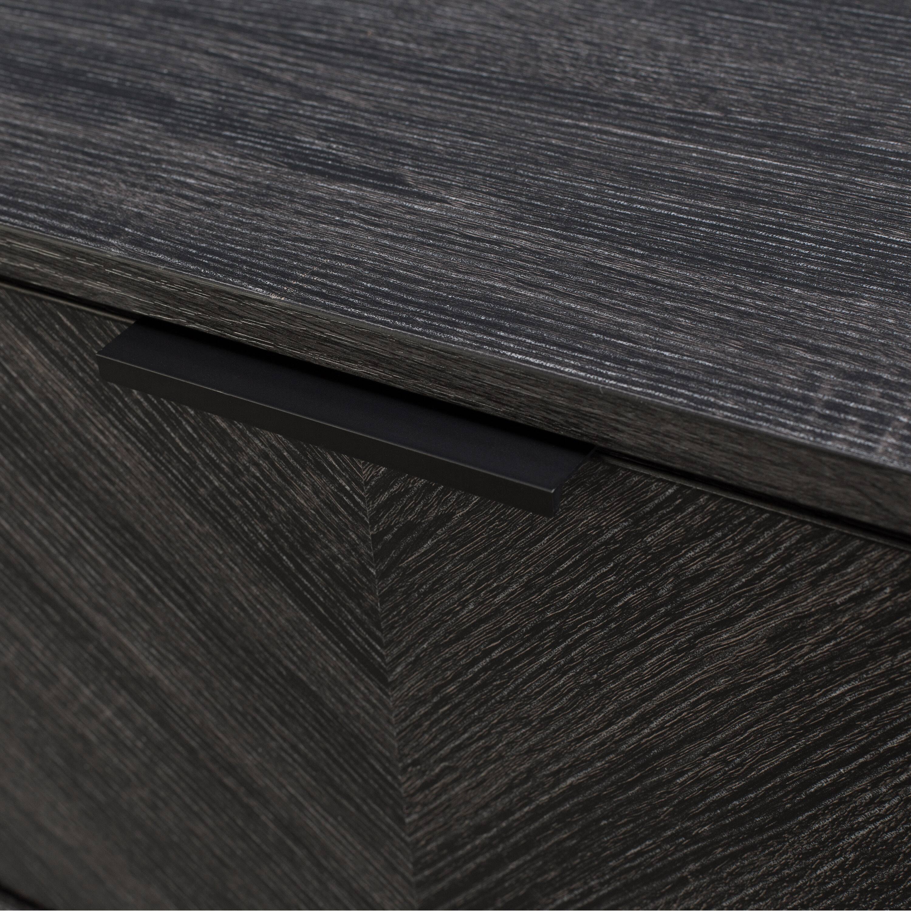 Alt View 12. CorLiving - Himari Collection TV Stand with Cabinets for Most TVs up to 85" - Distressed Charcoal Gray.