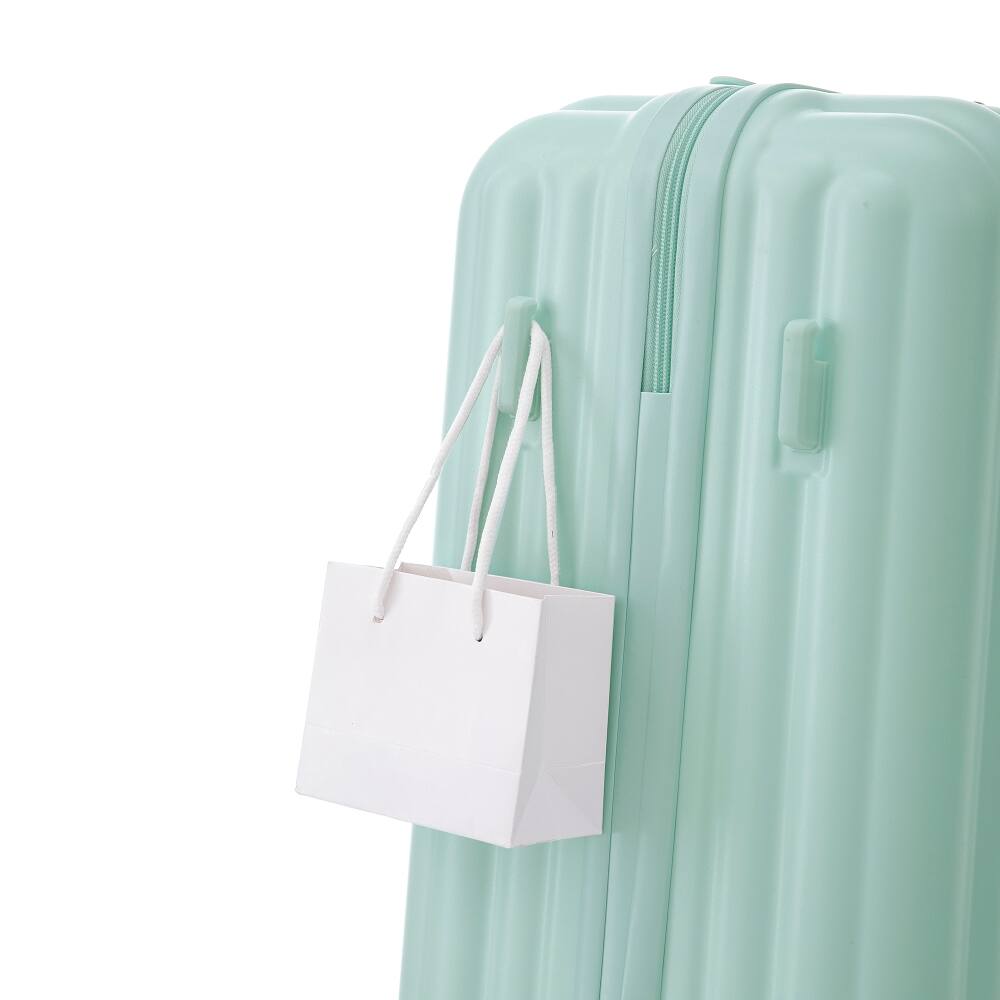 Alt View 10. Ropilly - Ropilly 3 Piece Luggage Set Mint Green Hard Shell Suitcase with Cup Holder - Mint Green.