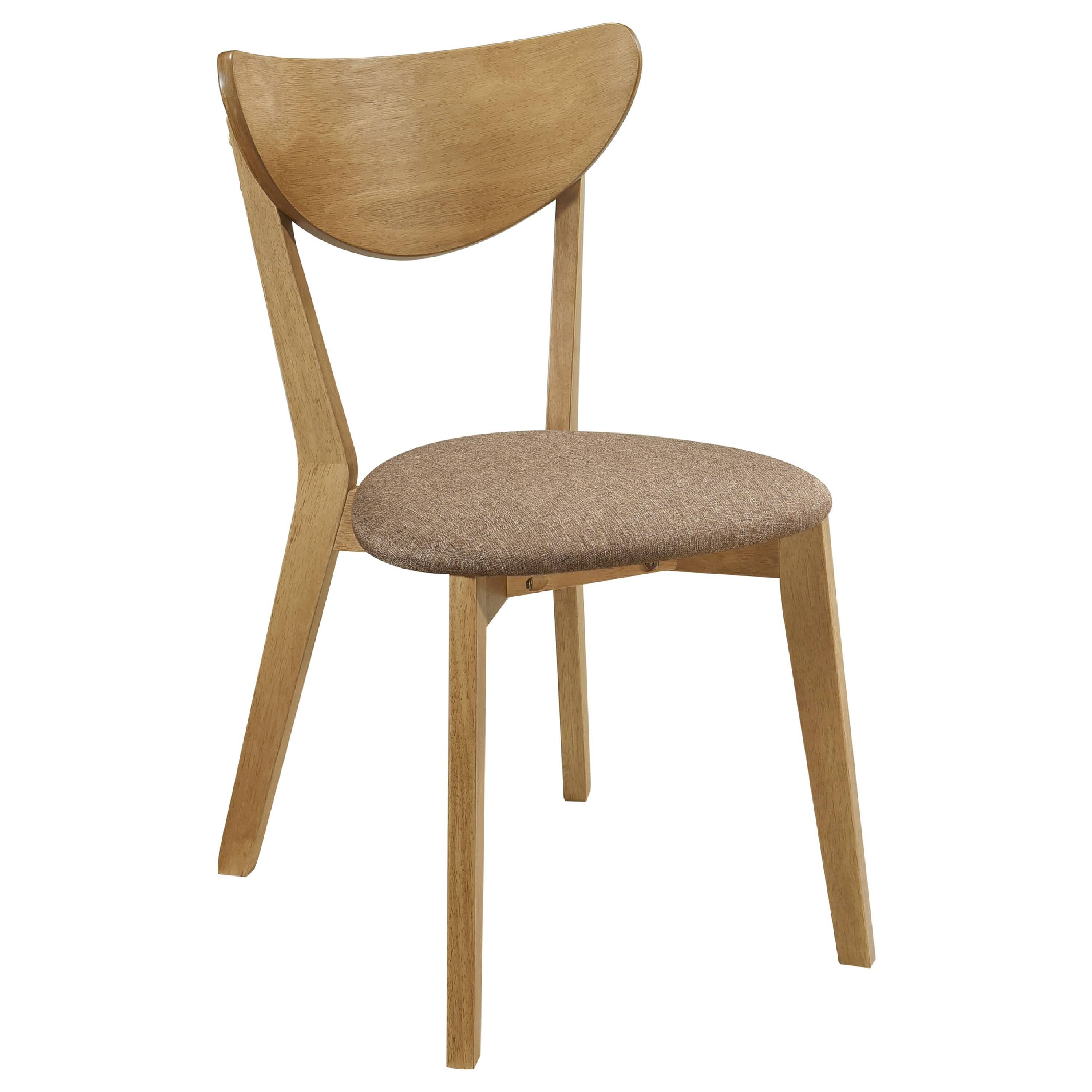 Alt View 2. Manhattan Lane - Evans 5pc Dining Table 4 Chair Set, Angled Base - Walnut Brown.